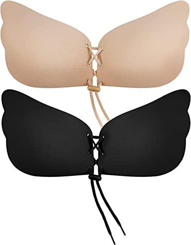Women's Strapless Bra Self Adhesive Silicone Push Up bra