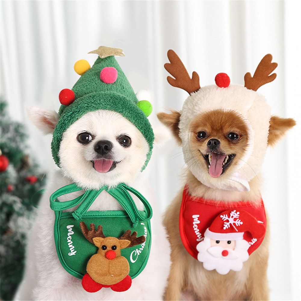 Home Party Cotton Plush Puppy Cats Dogs Bibs Animals Collar Pet Costume Pet Bandana
