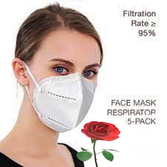 KN95 Non filter Mask 5 layers (Pack of 10)
