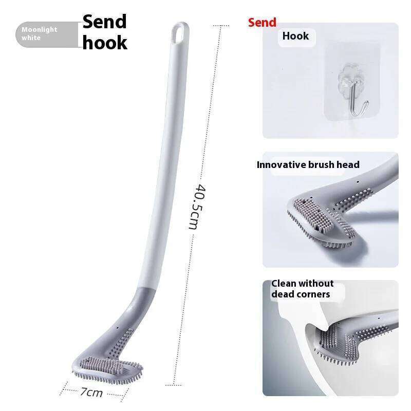 Gianxi Golf Home No Dead Angle Toilet God Tool Bathroom Wall Mounted Silicone Cleaning Brush