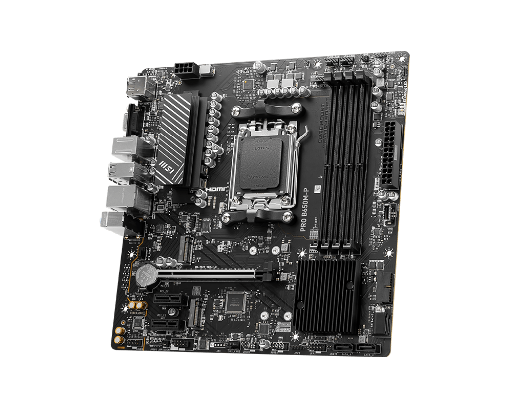 MSI PRO B650M-P DDR5 Motherboard (m-ATX | Support AMD AM5 7000/8000 Series Processor | DDR5 | 2x M.2 SSD)