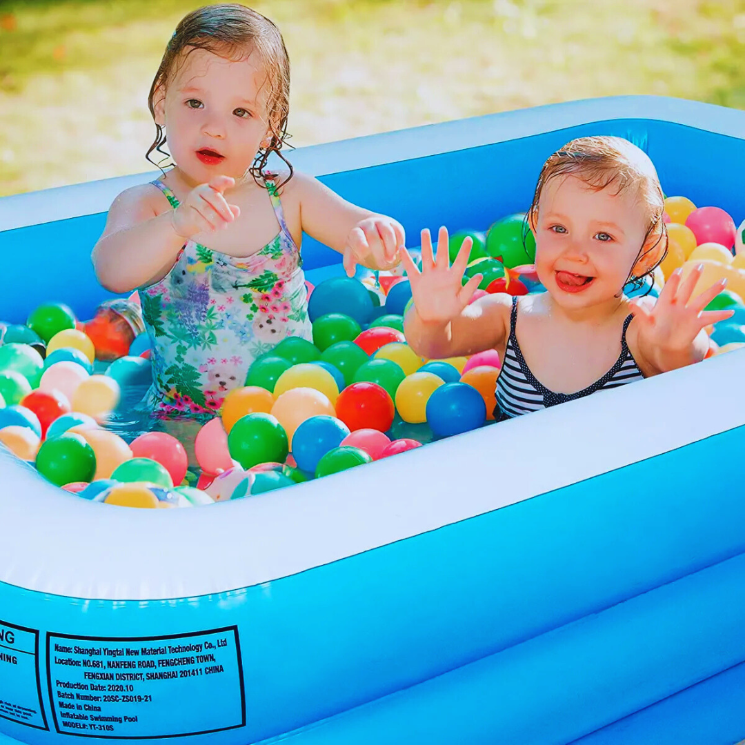 FamilySplash Portable Inflatable Baby Swimming Pool (180x140x60 cm)