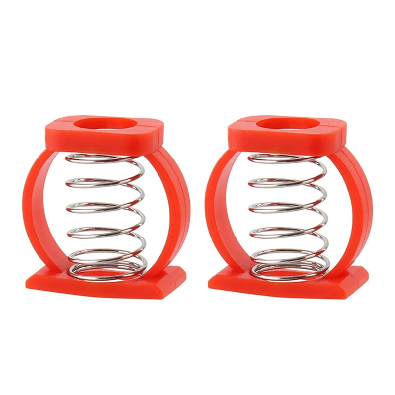 ARELENE C Buckle Springs Bicycle Hinge Clip Bicycle Limit Hinge Clamp Compatible with Folding Bike Accessories Red