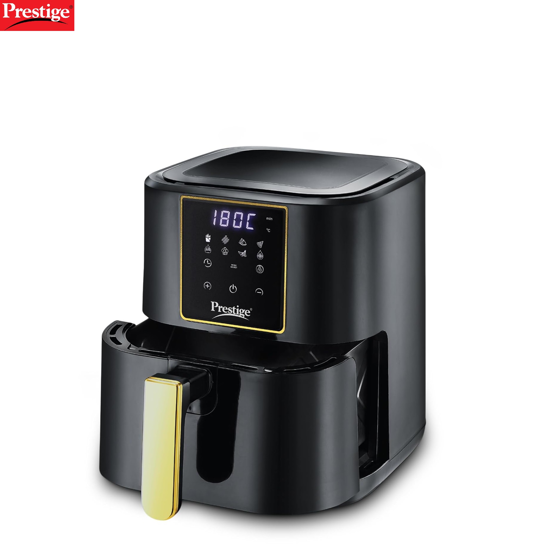 Prestige Multi-Chef All-in-One Air Fryer |80% less Oil Consumption|6.5L Capacity |1200 Watts Power|Airfry,Oven, Toast, Grill|See Through Lid|Advance Digital Display|Even Heat Distribution|Black