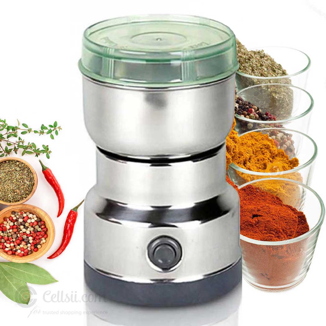 Nima Mini Mixture Grinder Silver Colour Portable Powerful Mixer
