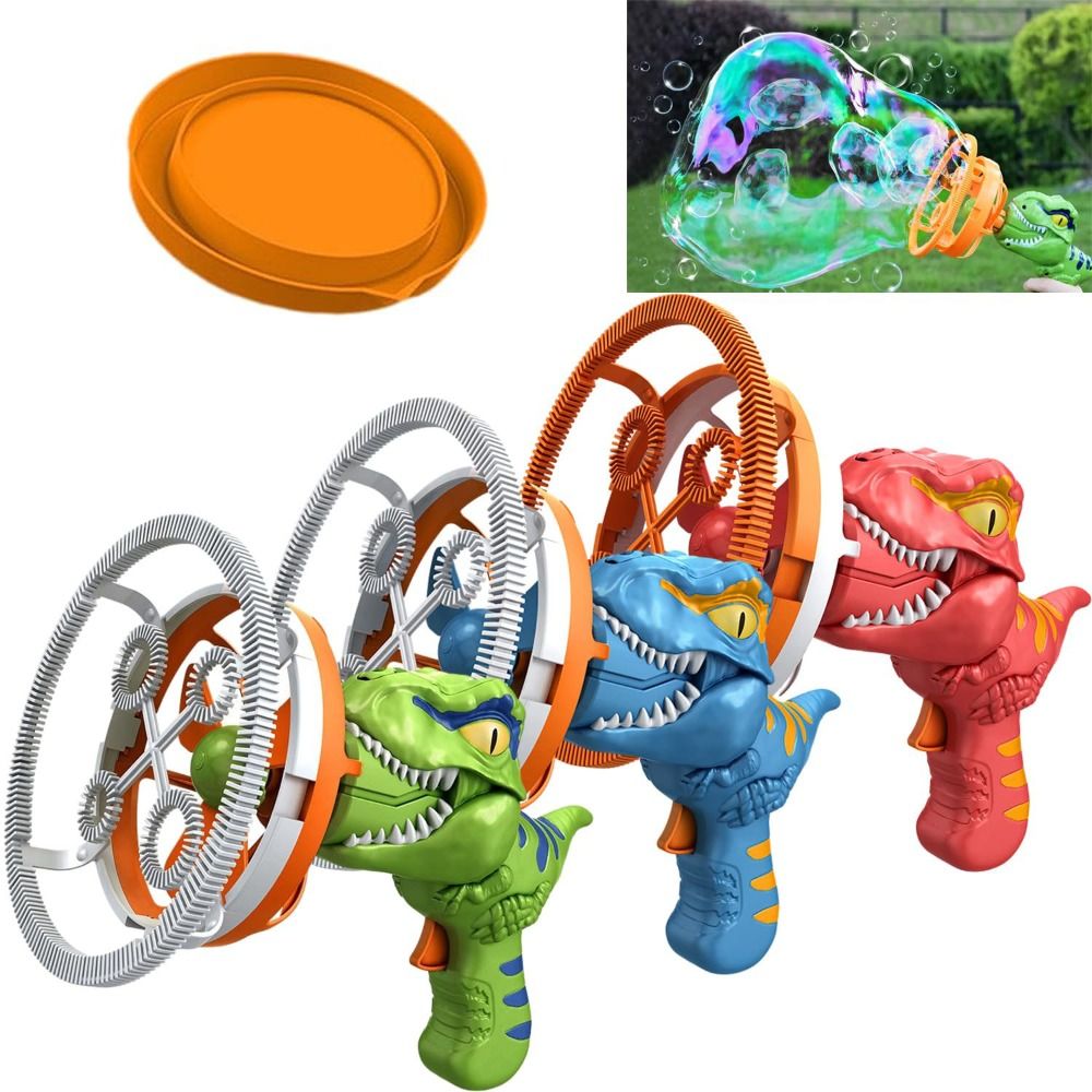Fun ABS Fan Dinosaur Bubble Machine Bubble Dinosaur Outdoor Toys Bubbles in Bubble Auto Bubble Machine Handheld Bubbles Toy in Bubble Over 3 Years Old