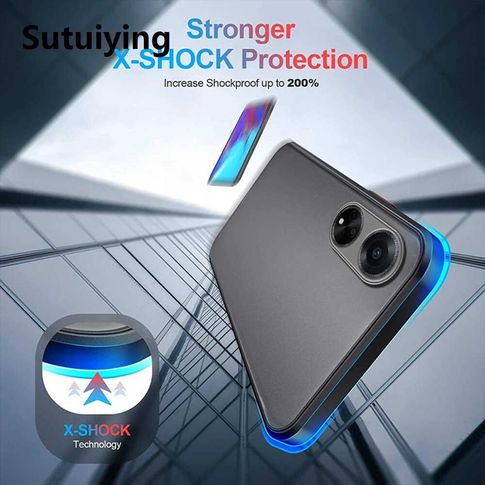 Sutuiying Case For OPPO A98 5G Cover On Orro Opo Appo A98 Capas Shockproof Phone Back Bumper Matte Translucent Coque funda OppoA98 5G A 98