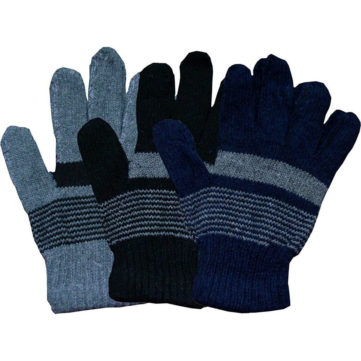 Striped Winter Luxury Gloves For Kid Pack of 1 (Colour May Vary ) By Perfect Point
