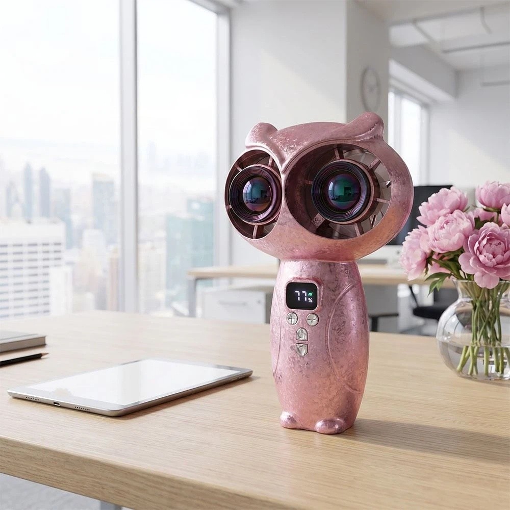 Cute Turbo Mini Handheld Fan Strong Wind Quiet Portable Turbo Fan Rechargeable Lightweight Personal Cooling Fan for 3000mAh Pocket Fan