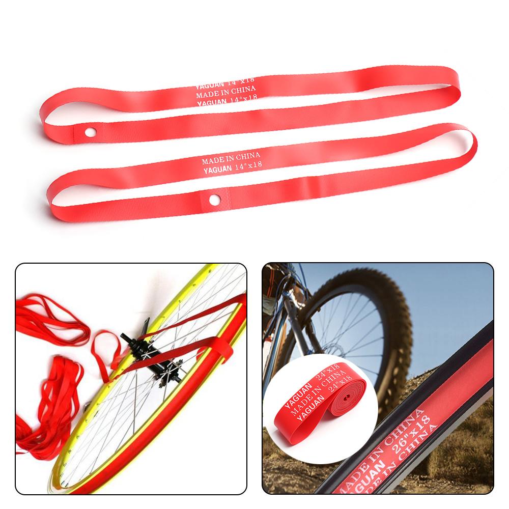 2Pcs New Red Top Anti Puncture Tape Pad Bicycle Tire Liner Bike Inner Tube