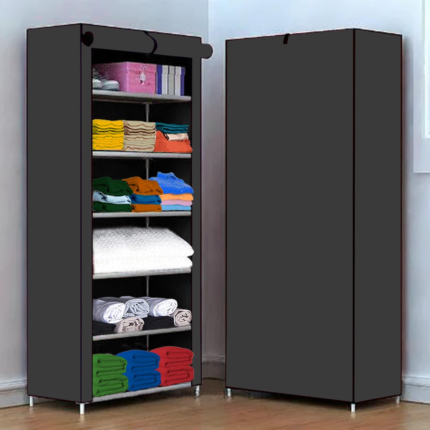 Shoe Cabinet 6 Layer Shoe Rack Organizer (With Cloth)