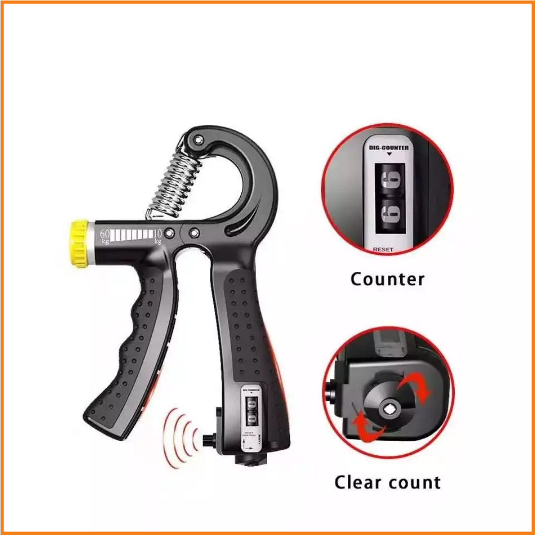 10-60Kg Adjustable Countable Hand Grip Strength Training Gripper with Counter Durable Exercise Tool