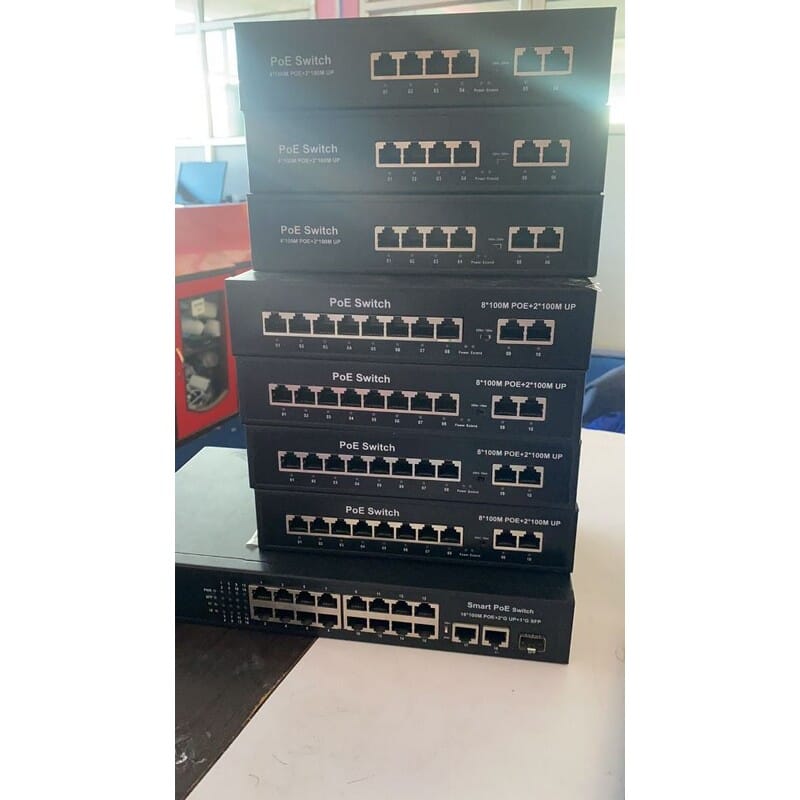 Smart 10 Ports POE power supply Switch (8+2) Power Distance 250m (ST-1510P)