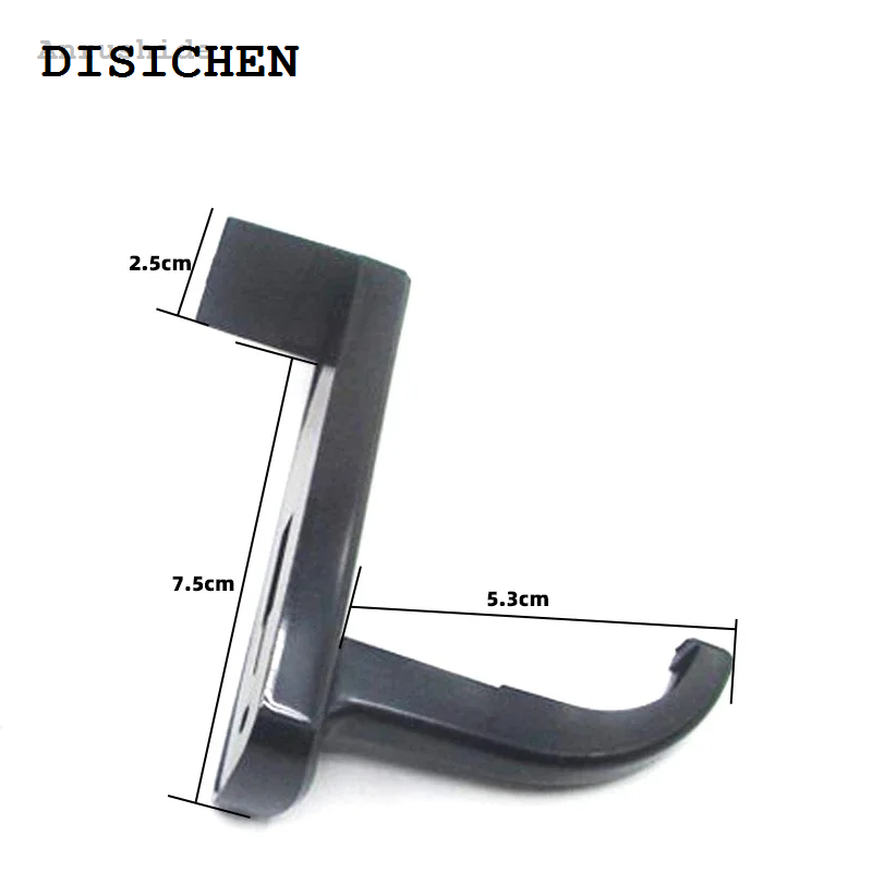 DISICHEN Luxury Anrushide 5Pcs Universal Headphone Stand Black and White Hanger Earphone Wall Hook PC Monitor Headphone Holder Rack for Home Office Gamer