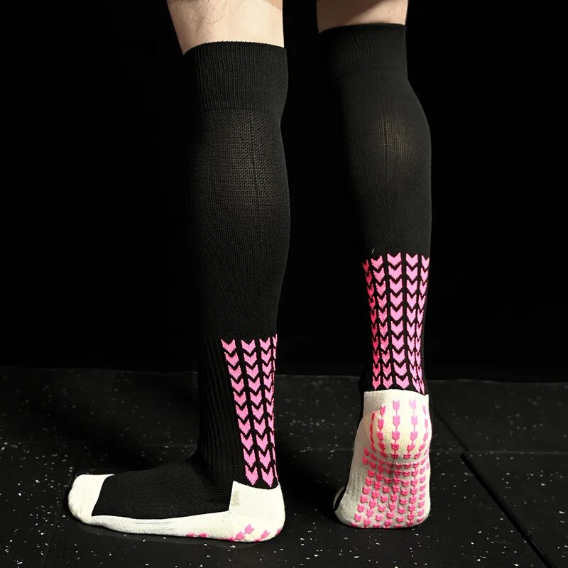 Wenefang 2023 Soccer 2Pairs/Set Non-Slip New Men Socks Breathable Knee High Towel Bottom Cycling Hiking Sports Training Long Football Soc