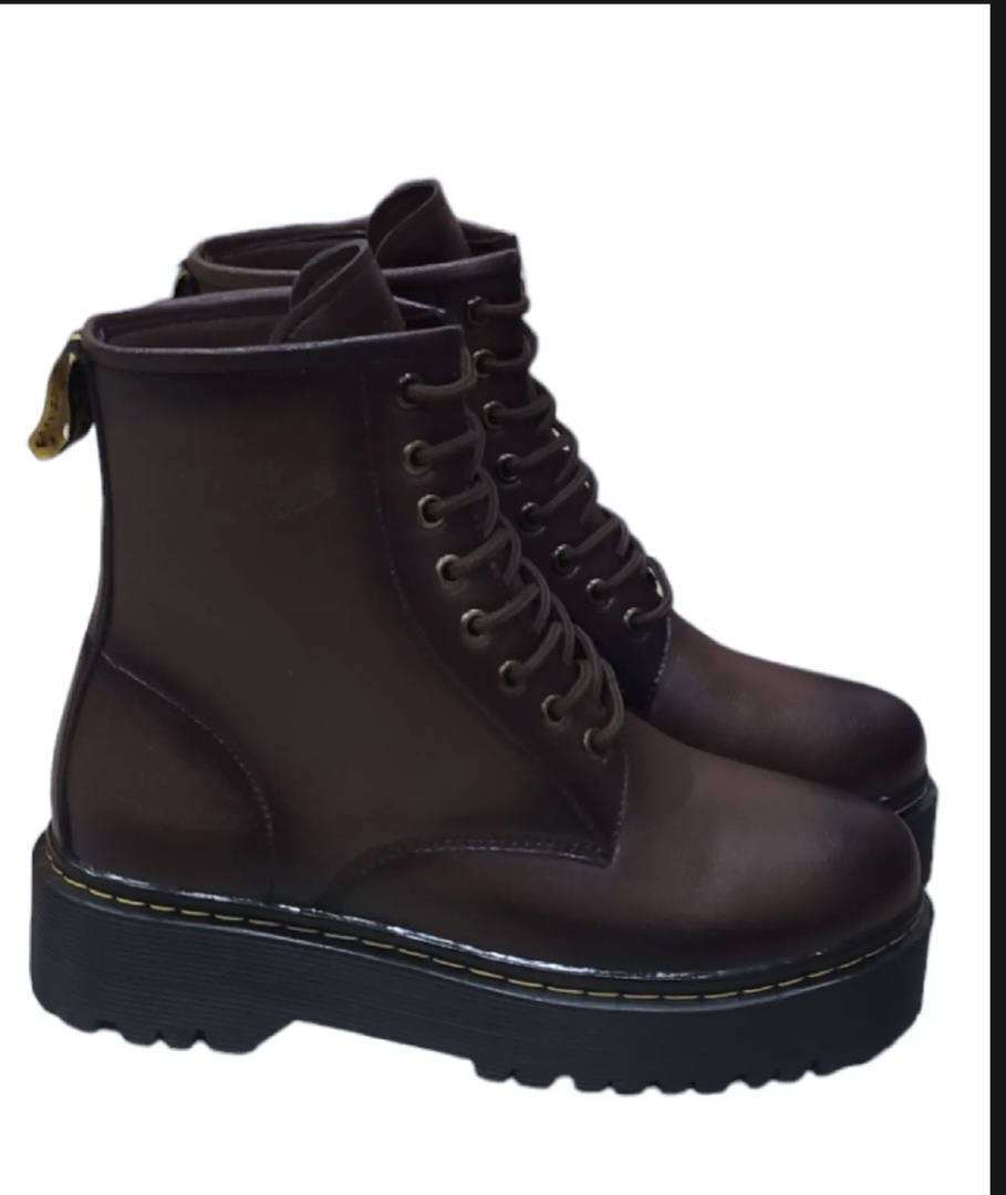 New Tirpal Sole Martin Brown lace up Solid Boot for Women (G79)