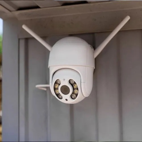 Outdoor PTZ Wireless IP CCTV Camera With Night Vision, Two Way Audio, Motion Detection & SD Card Supported