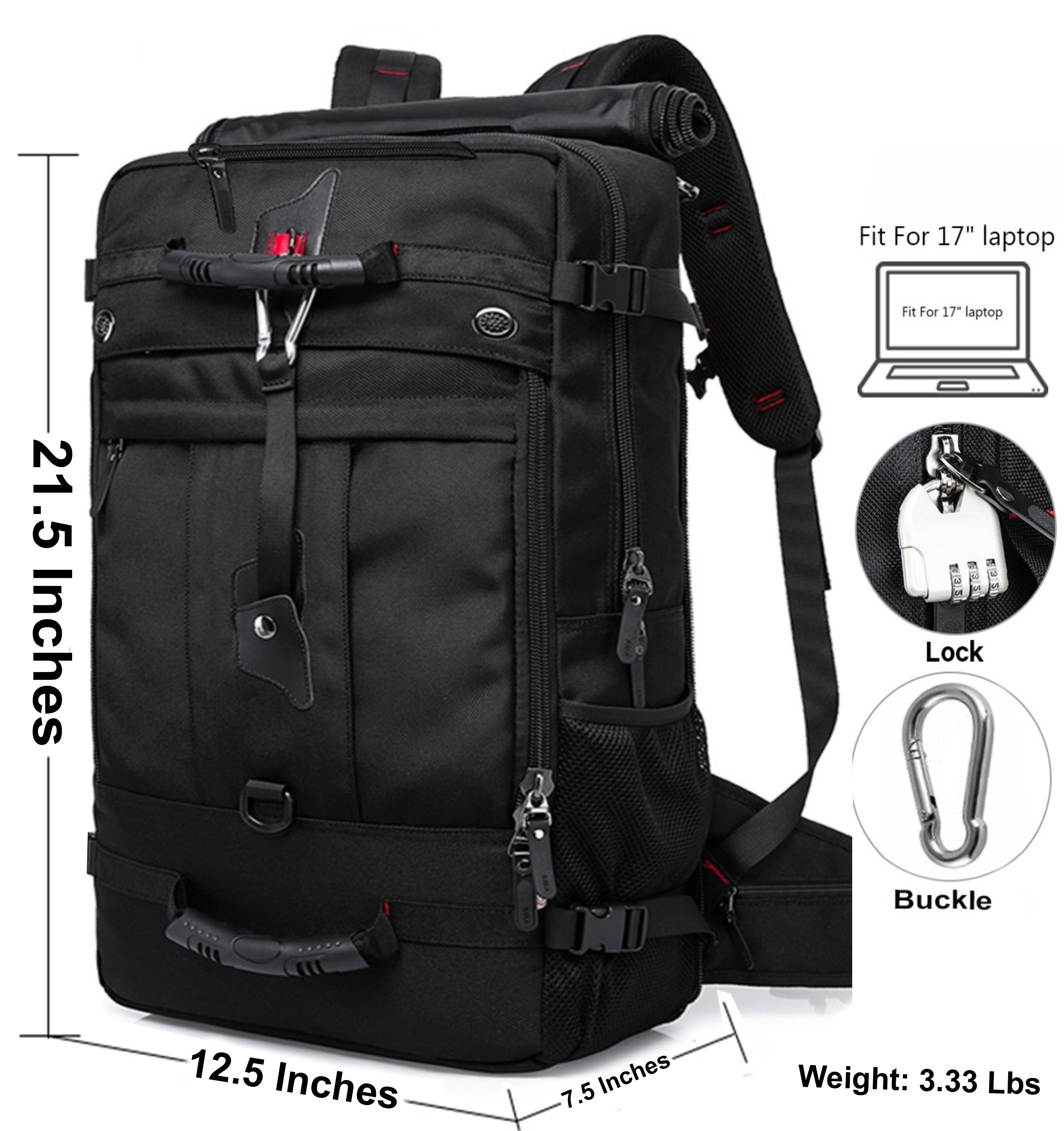 Bag Travel Carry-on Superior Quality Multifunctional KAKA Convertible Duffle Durable Backpack