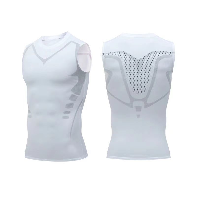 Lightweight Slim Fit Sleeveless Breathable Men's Vest Loose Summer New Ice Silk Sports Fitness Running Quick-Dry