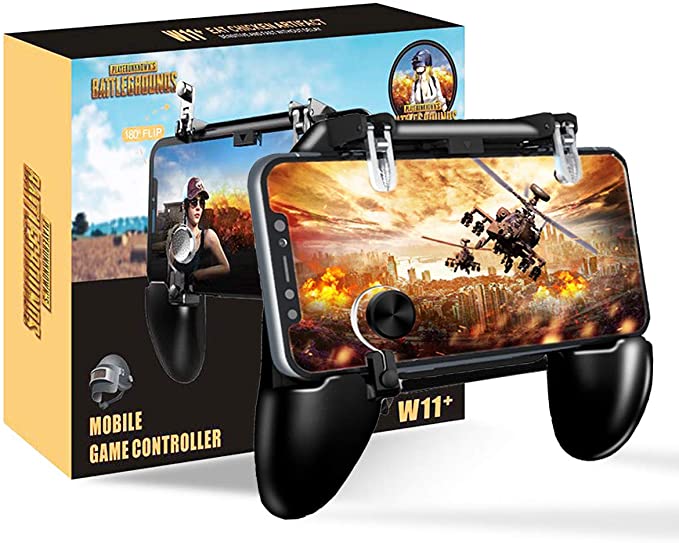 W11 + PUBG Mobile Gamepad Joystick Metal L1 R1 Trigger