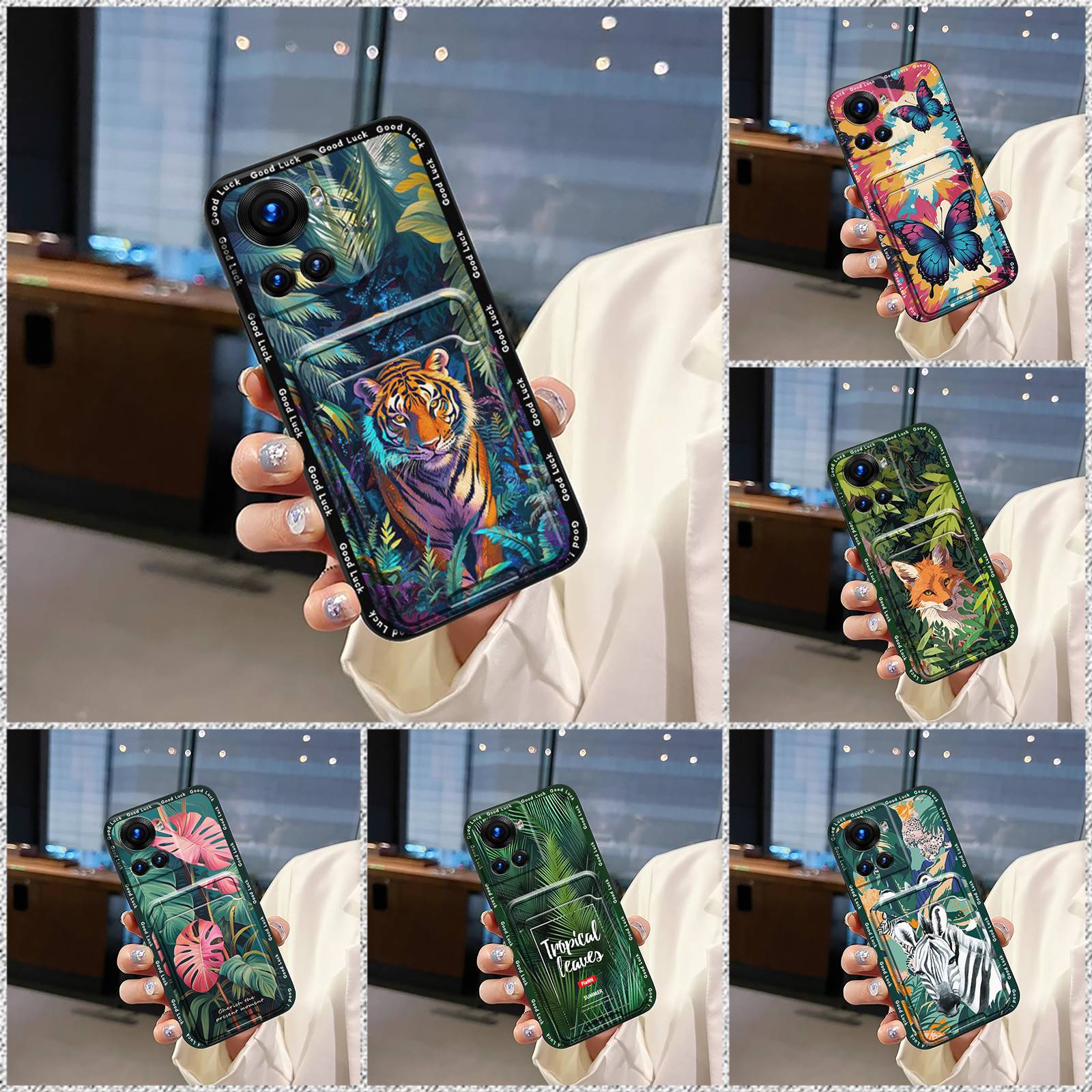 protective Graffiti Phone Case For OPPO Realme GT2 5G Explorer Master Back Cover Card slot Cartoon Fashion Design Cute
