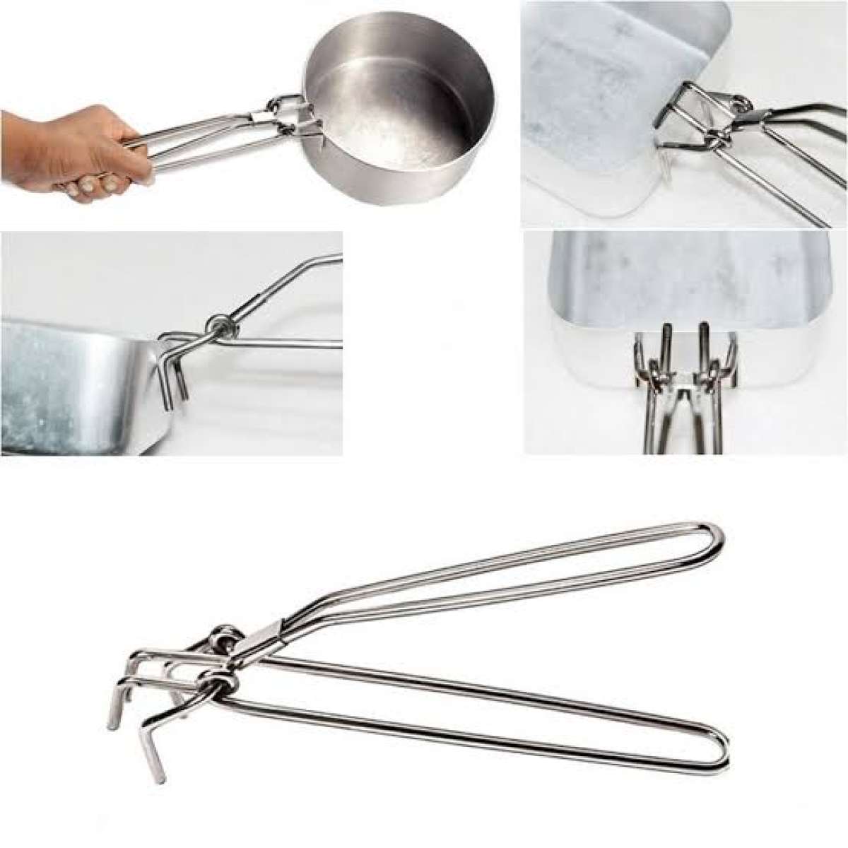 Hot Bowl Holder Plate Retriever Tongs Dish Pot Clamp Pan Gripper Clip for kitchen