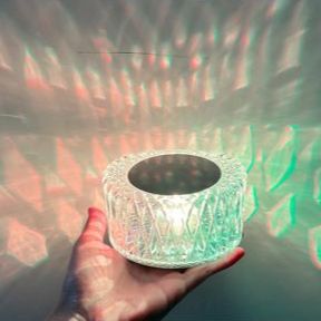 Bird's nest crystal atmosphere desk lamp touch control Brightness RGB bedside lamp