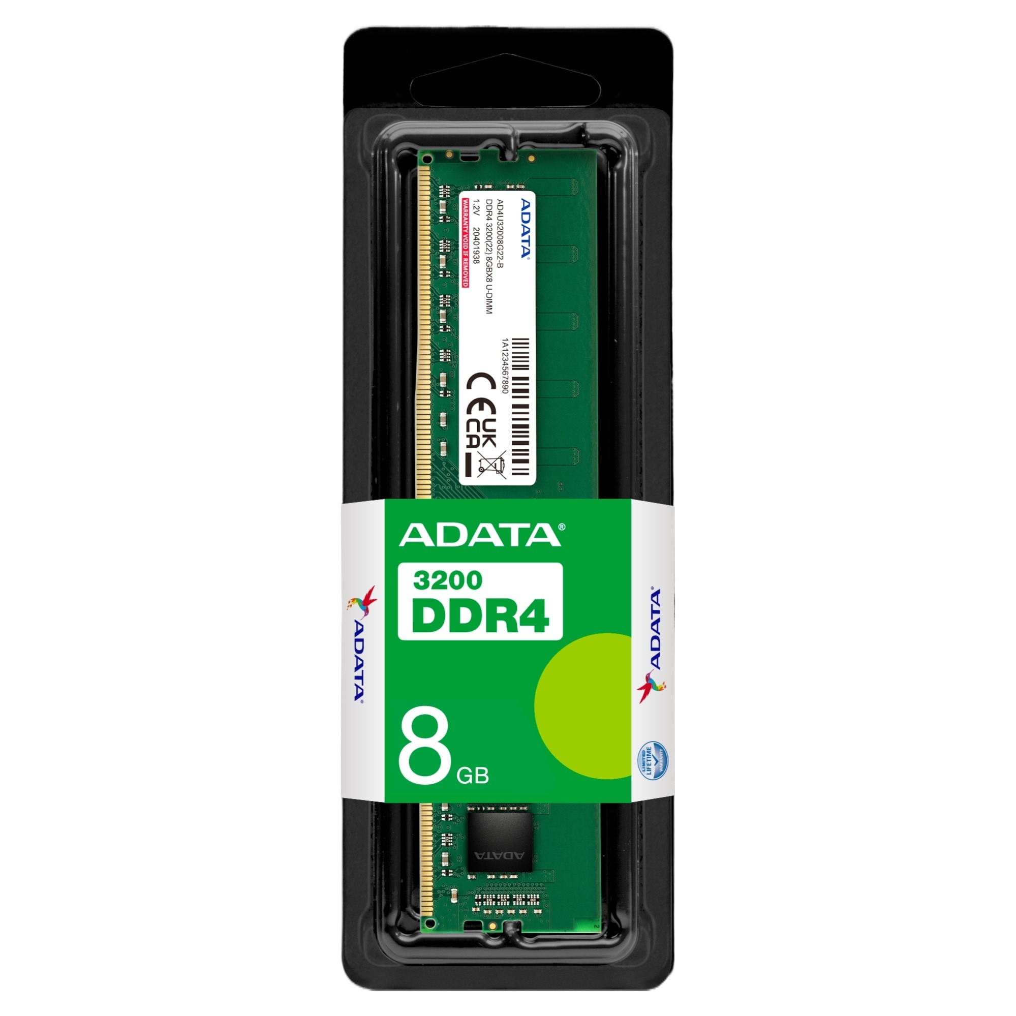 ADATA Desktop RAM 8GB DDR4 3200MHz (For Intel & AMD Base System)