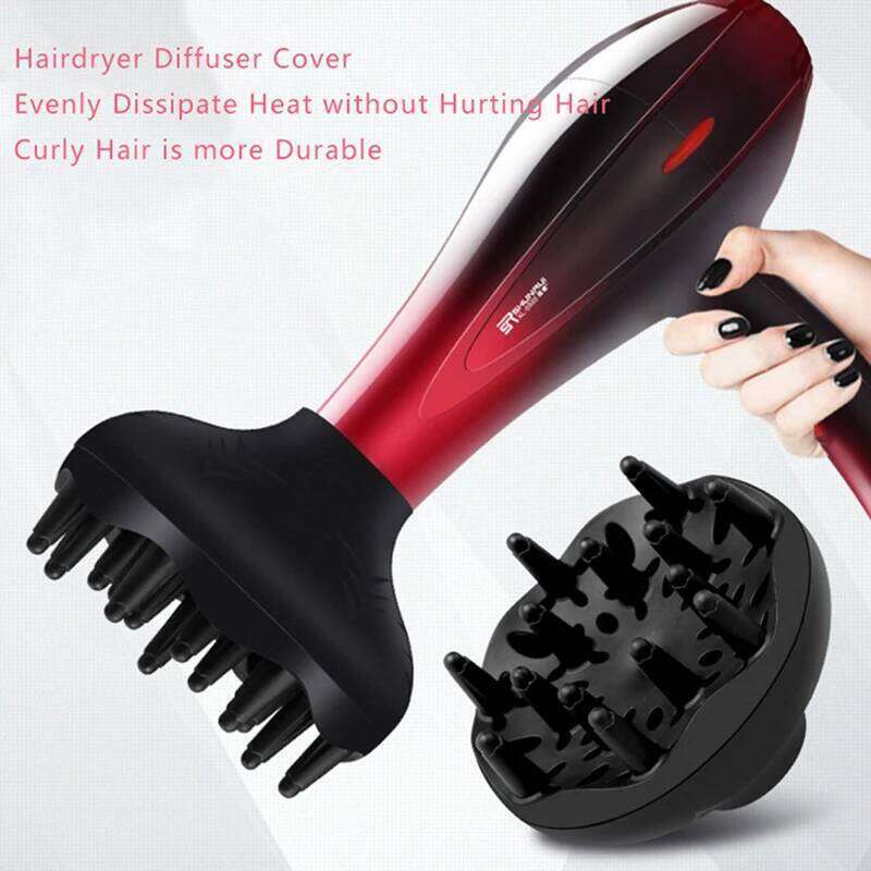 1pc Professional Hair Curl Dryer Diffuser Universal Hairdressing Blower Styling Salon Curly Tool Black