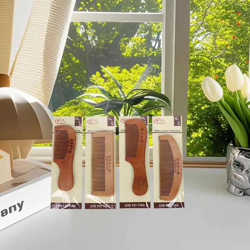 Natural Bamboo Wooden Hair Massage Comb