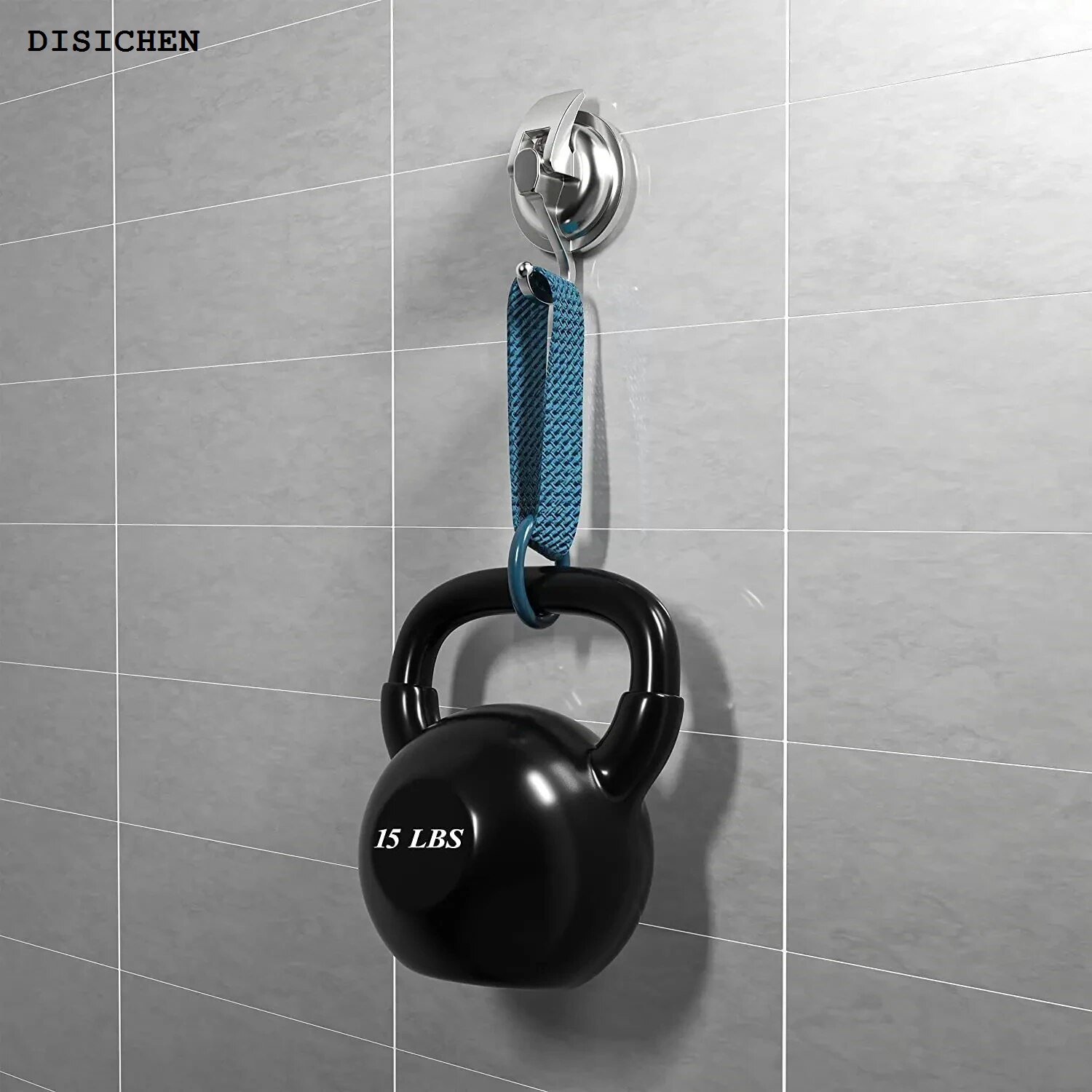 DISICHEN Hot Selling Suction Cup Hooks Heavy Duty Vacuum Suction Shower Hooks Glass Suction Cup Hooks Bathroom Robe Hooks Reusable No Hole Punched