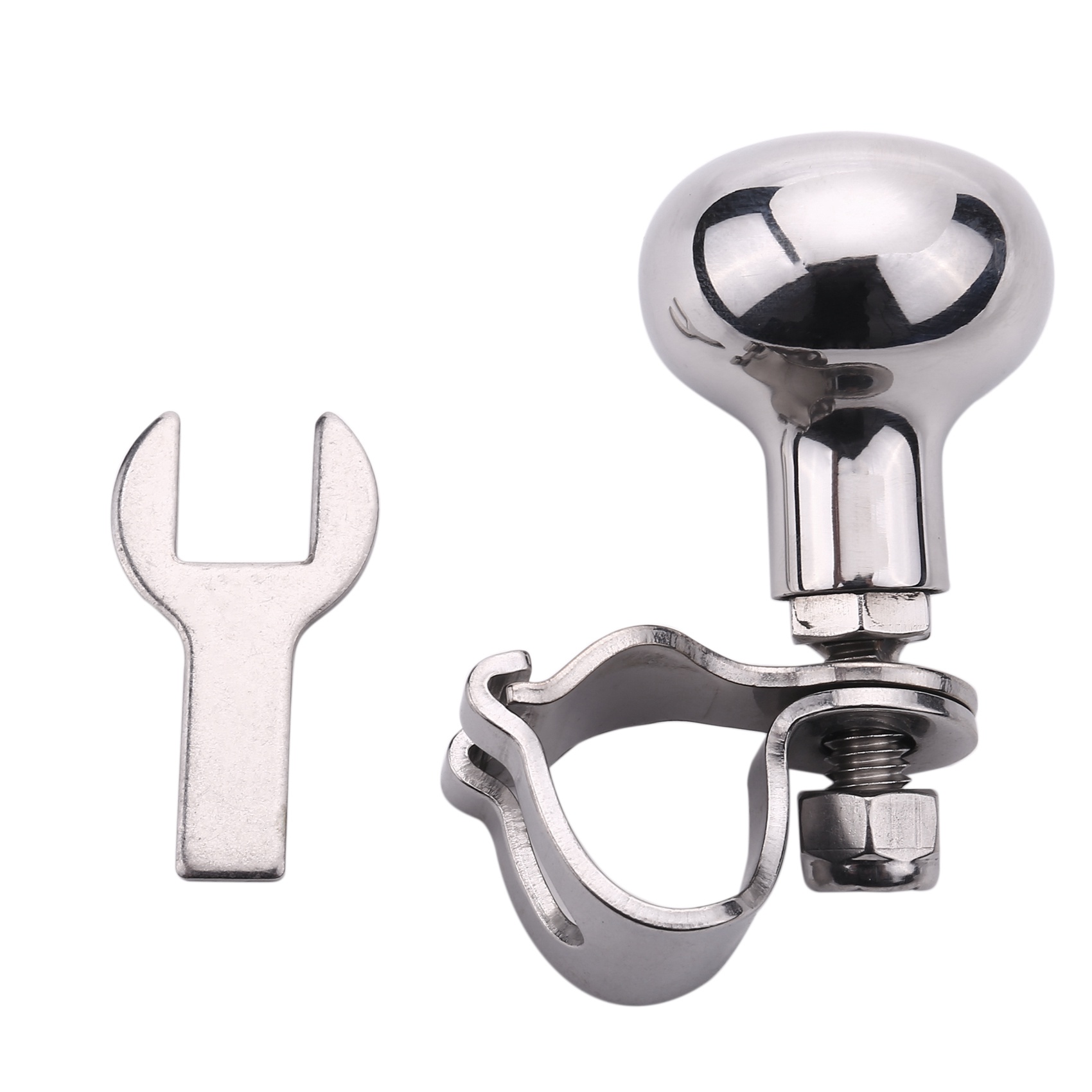 NAMUNY Universal Stainless Steel Steering Wheel Spinner Heavy Duty Car Truck Marine Boat Handle Power Knob