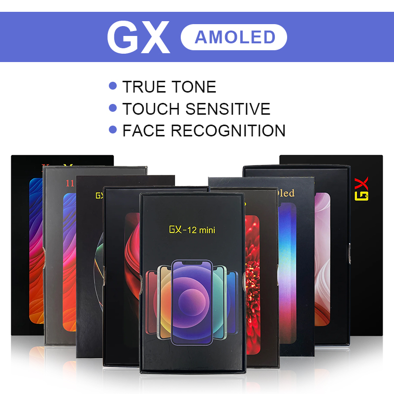 HOT GX AMOLED Screen For iPhone X Xs Max 11 Pro Max 12 Mini 12 Pro Max 13 LCD Display 3D Touch Screen Digitizer Assembly Replacement