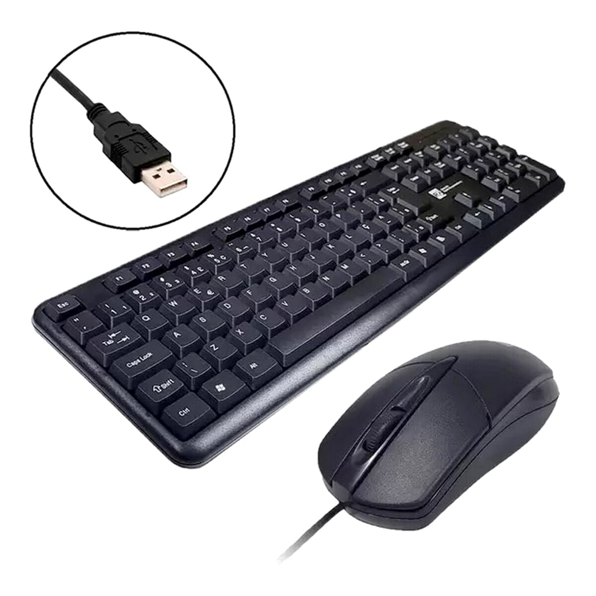 R8 1901 USB Wired Keyboard And Mouse Combo | Quiet and Comfortable