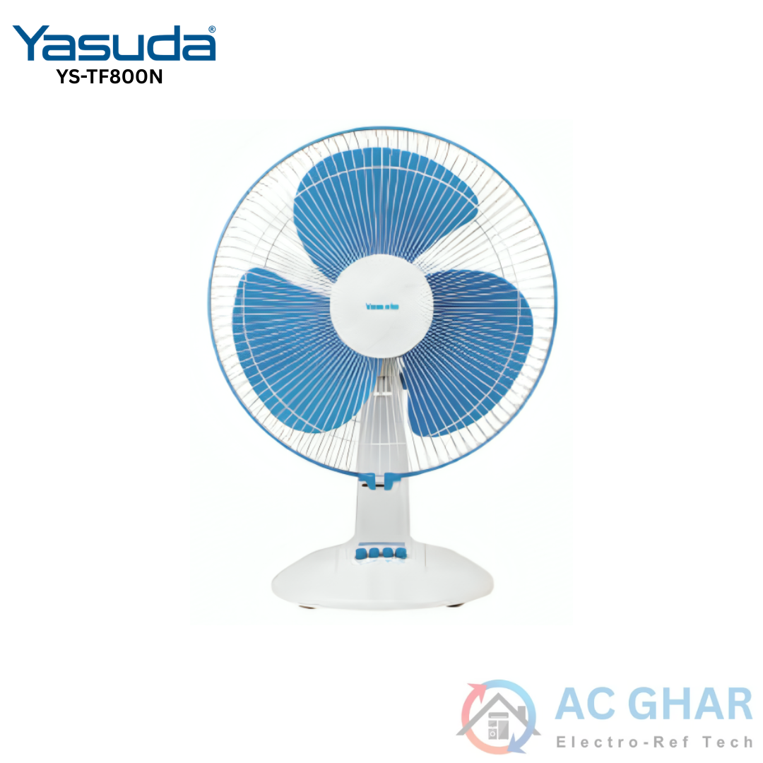 Yasuda 16 Inch Table Fan - YS-TF800N | 400mm Sweep | 1400 RPM High Speed | 50W Power | Durable & Adjustable Cooling Fan for Home and Office