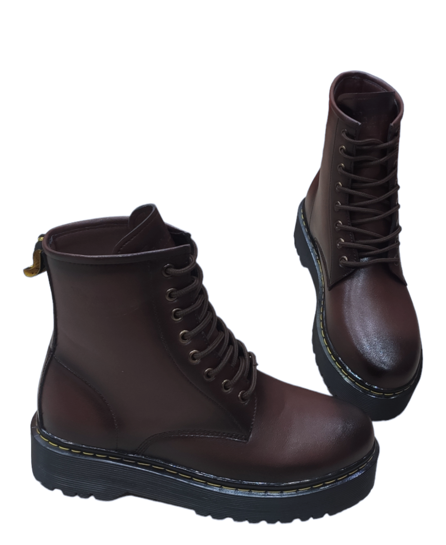 Tirpal Sole Martin Brown lace up Solid Boot for Men (G79)