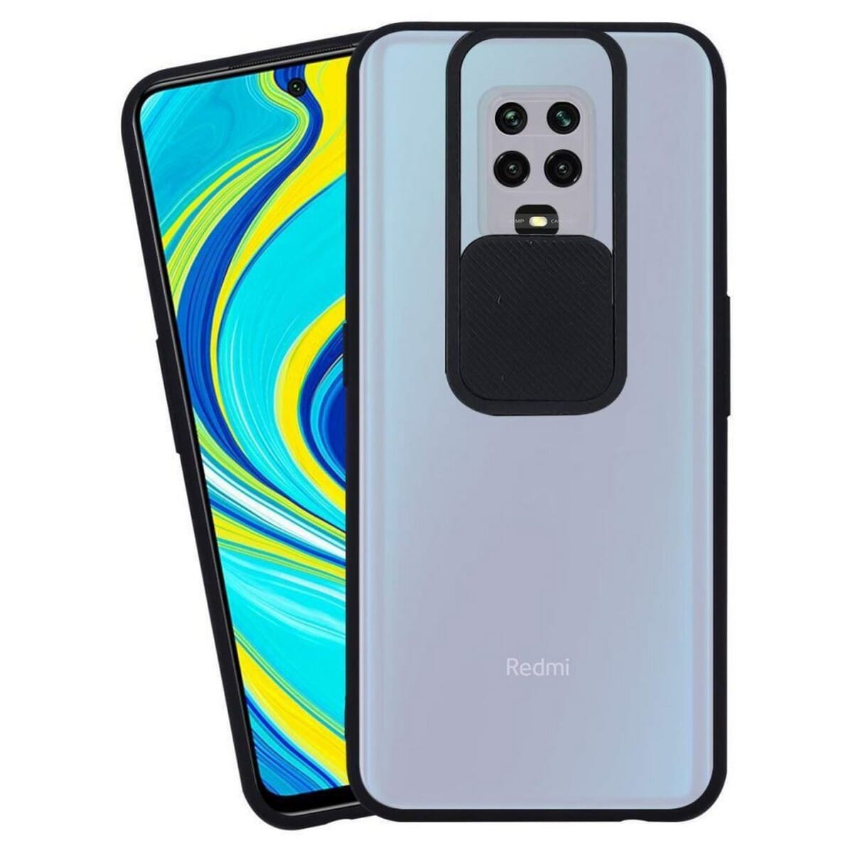Redmi Note 9S / Pro/ Pro Max - Bumper Case with Camera Protection Cover