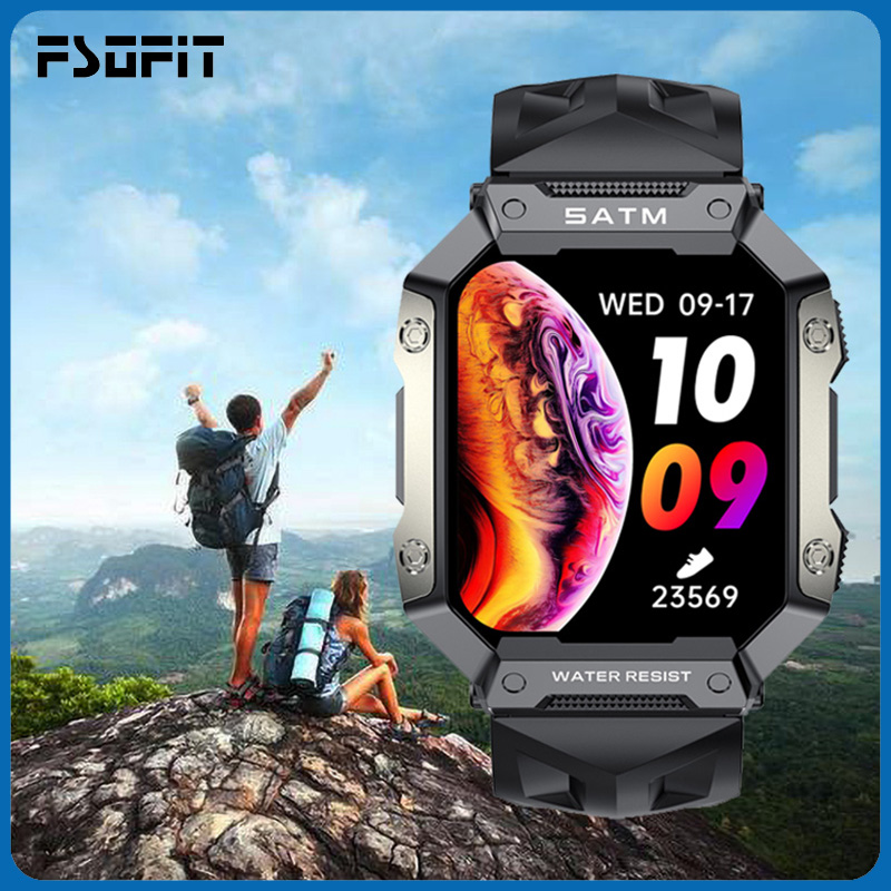 Linman 2023 New Outdoor Smart Watch Waterproof Blood Pressure OxygenHigh Quality Heart Rate Health Fitness Monitor Men Women Sports Smartwatch