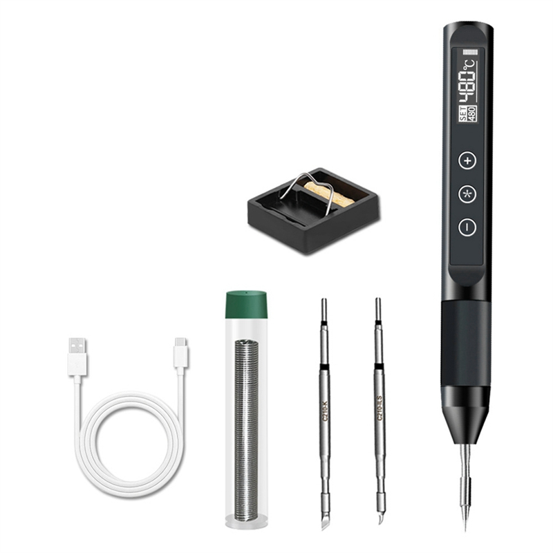 OUMERY X210 USB Soldering Iron Adjustable Temperature Smart Electric 30W Fast Heat Portable Digital Welding Station Kit Repair