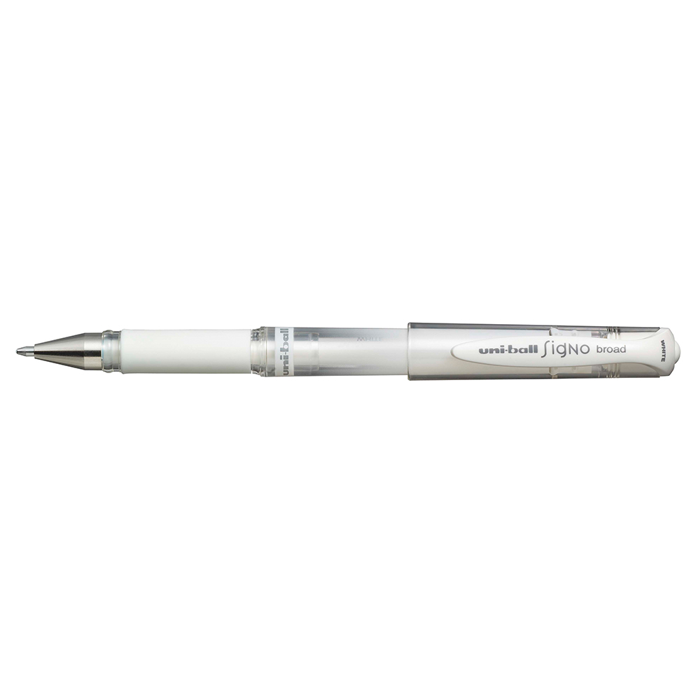 Uniball Signo Broad UM 153 White Gel Pen (1.0mm)