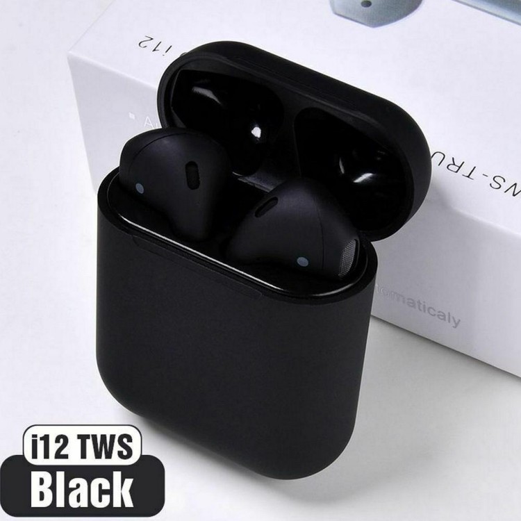 Bizzy Inpods i12 Bluetooth Earbuds Double V 5.0 with Double Touch Sensor High Quality Airbuds Sport Stereo Double V 5.0 AirPods with Charging Dock