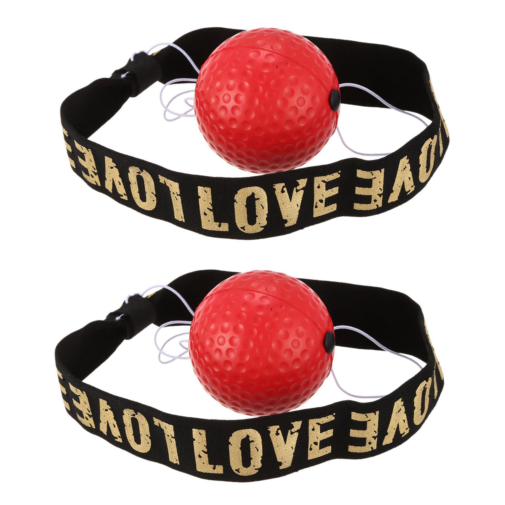 OYPFXMI 2X Speed Punch Ball Boxer Raising Reaction Force Hand Eye Training Set Stress Reaction Ball Red