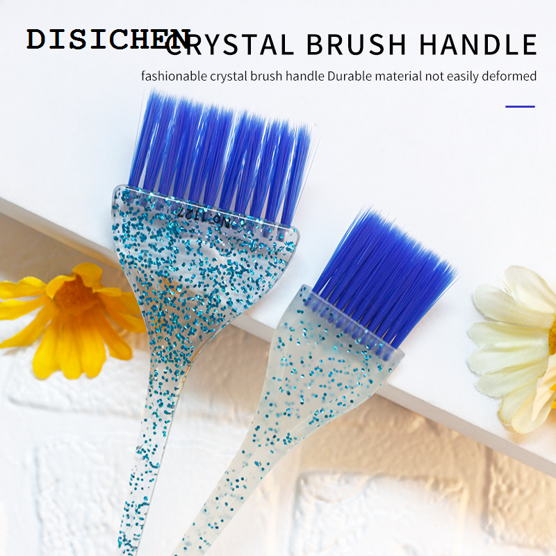 DISICHEN Portable Professional Hair Dye Brush Plastic Crystal Hair Coloring Applicator Brushes Comb Barber Dyeing Tools Salon Styling Accessories