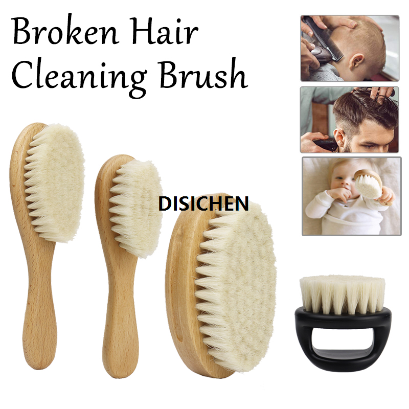 DISICHEN New Baby Care Pure Natural Wool Baby Wooden Hair Brush Newborn Comb Hair Bath Brush Sales promotion