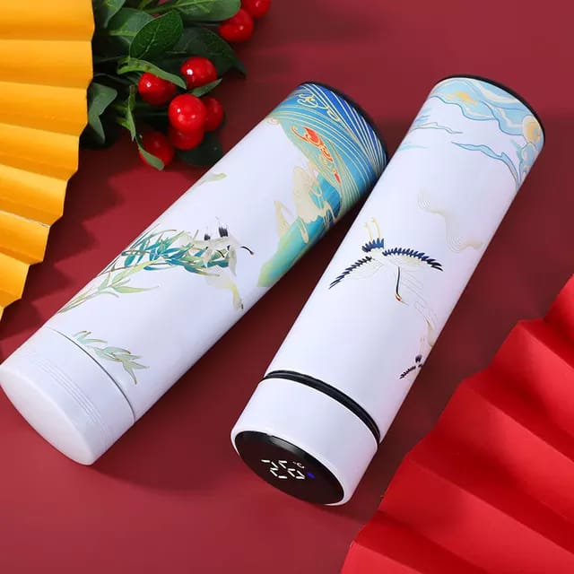 Smart Stainless Steel Temperature Reading Touch Screen Led Display Vacuum Flask Thermos 500ml