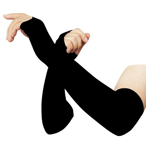 Pair Of Strechable Anti Uv Arm Sleeves - Multicolor - image 1