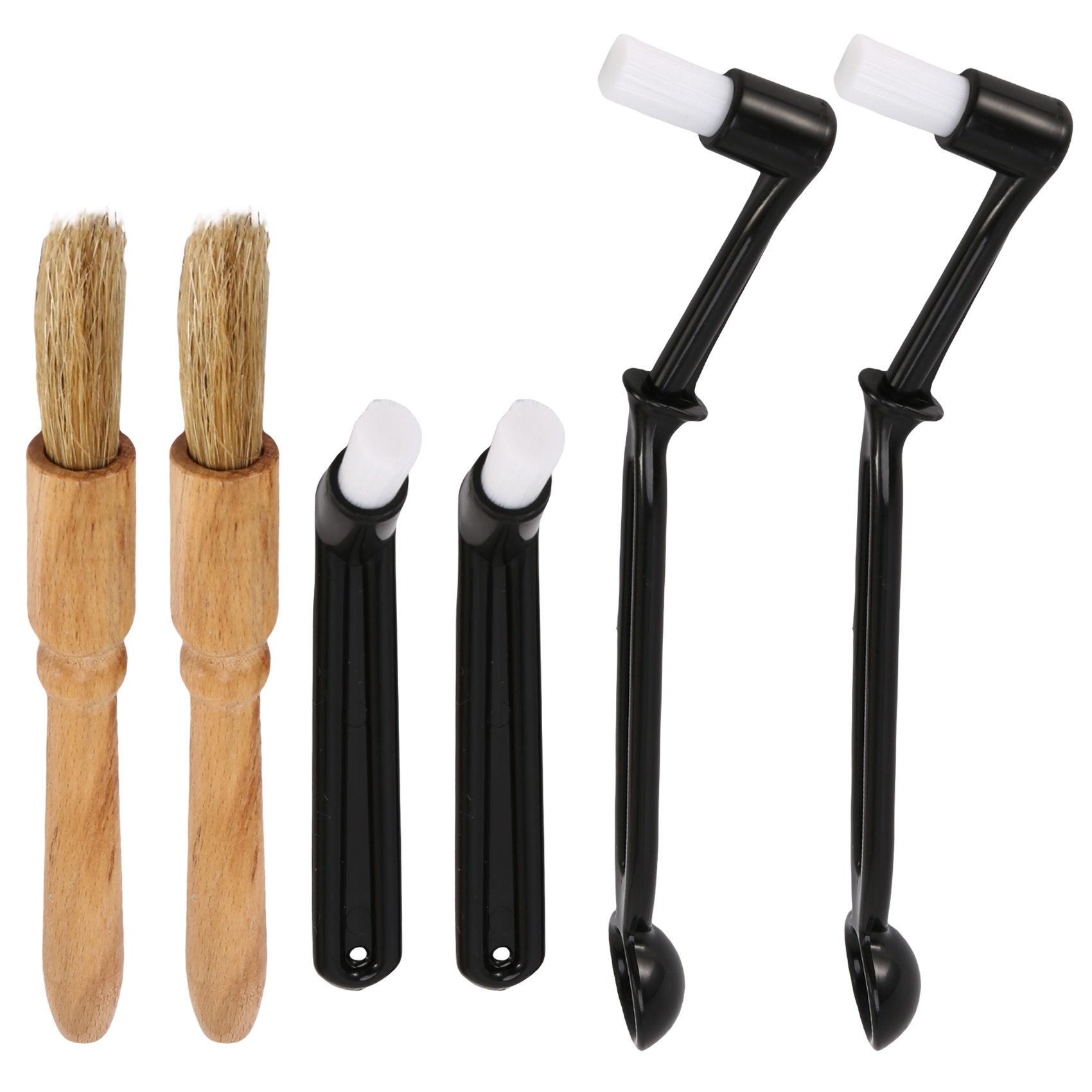 FORIDE 6 pcs Coffee Machine Cleaning Brush Set Machine Cleaning Brush Tool with Spoon, Coffee Grinder Cleaning Brush
