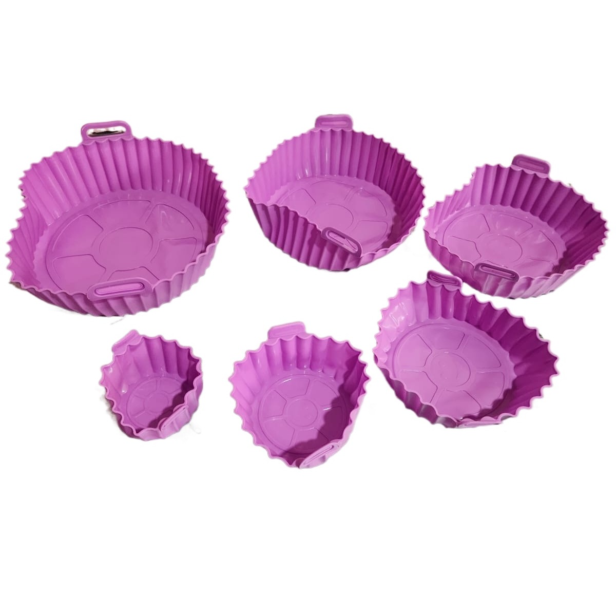 6 PC Silicone Air Fryer Liner