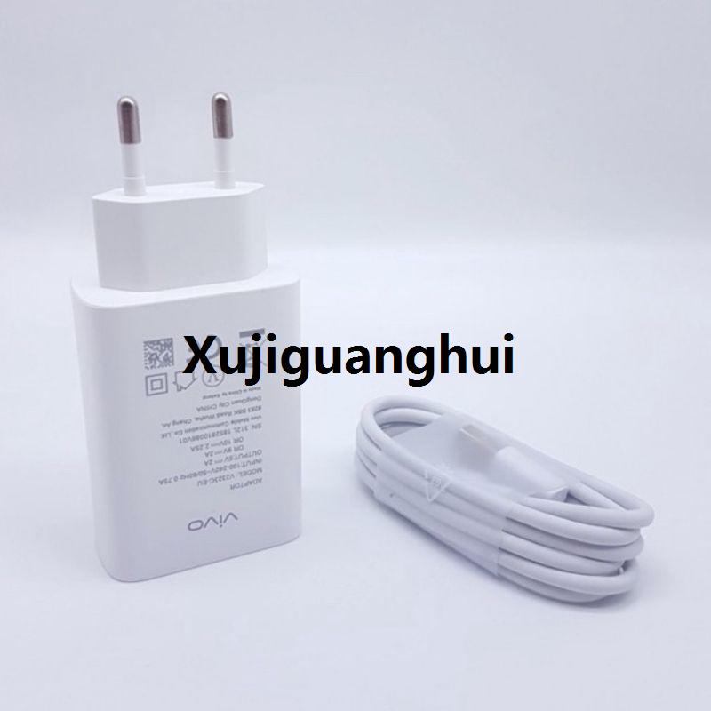 Xujiguanghui Original 100% Vivo / 44w Flash charger Original Vivo / Dual Engine charger / Vivo 44w charger with type C cable for Vivo_V20 Se V19 V20 V23 V23e V21 V21e V17 Pro X50 Pro X60 Fast Flash Charging Dual Engine Charging Charge