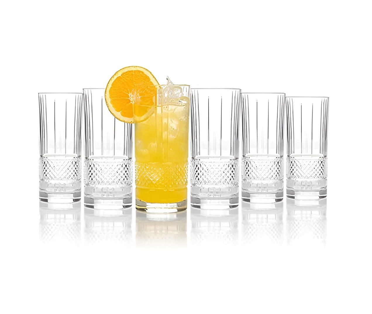 Juice/Water Glass| 300ml Classic Highball Tumbler | Glasses for Drinking Juice, Milkshake, Beer, Cocktail, Coke, Lassi, Soda Set of 6